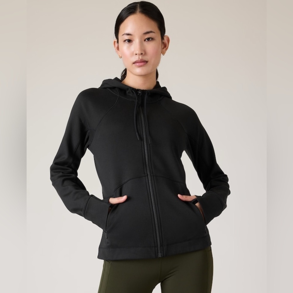 NWT Athleta Unstoppable Full Zip Black Jacket Size 3X (#818765)